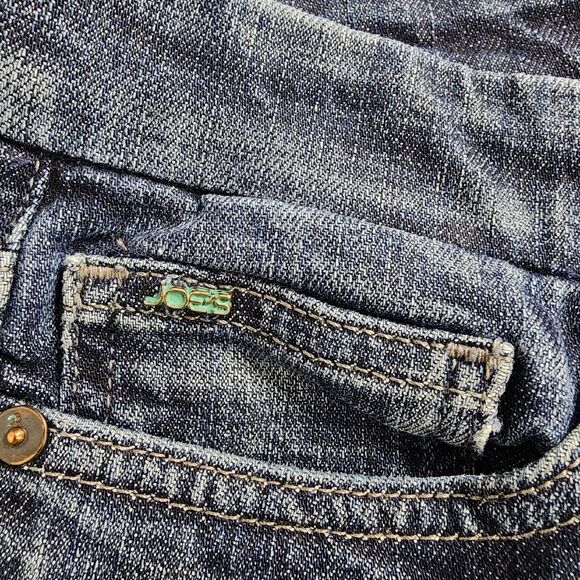 Joes Jeans Size 28 Womens Blue Denim Cropped Low Rise Socialite Kicker Meg - Picture 8 of 14